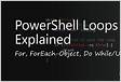 PowerShell For Loop, ForEach, and Do WhileUntil Explaine